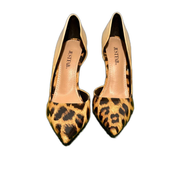 JustFab Treyva Ombre Leopard Heels Size 8.5 - Picture 2 of 8